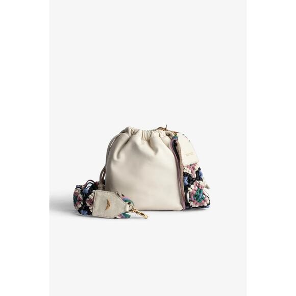 Zadig & Voltaire Rock to go Leather Macrame Crossbody Bag NWT - Picture 4 of 10